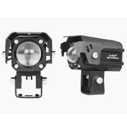 Royal Piston™ HJG Flashing Fog Lights - Your All-in-One Lighting! 3-in-1 Spot & Flood with Laser in Yellow + White + Red. For Bike/Car/Thar/Jeep, 2pc