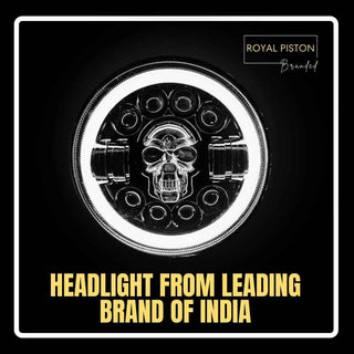 Royal Piston 7" LED Headlight: 90W OSRAM LED, Hightech Korean Chip, High Brightness, High/Low Beam, DRL, Cool Lighting. Thar, Jeep, Gypsy (1pc)! - Royal Piston