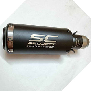 Royal Piston Universal SC Silencer: Unleash the Thunder - The Ultimate Performance Upgrade for All Sport Bikes (Black)