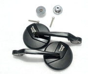 Royal Piston GT Side Mirrors: HD Round Clear View 360, Wide-Angle, Compatible With Royal Enfield Hunter 350/Meteor 350/Classic Reborn 350 - Royal Piston