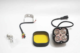 HJG High Power 120W 2in1 LED Fog Light Dual Color Laser Beam for Bike Car SUV