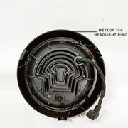 Royal Piston Heavy Built-in Duty RE Meteor 350 Headlight Ring In Premium Finish (Matt Black)