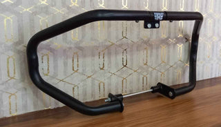 Royal Piston Diamond Leg Guard Matte Black Stainless Crash Guard Durable Heavy Duty Material Compatible with Royal Enfield Hunter 350cc