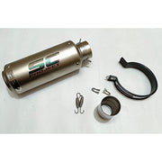 Royal Piston Universal SC Silencer: Unleash the Thunder - The Ultimate Performance Upgrade for All Sport Bikes (Silver)