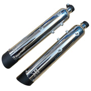 Royal Piston Intense Original Silencer: Glasswool Black Edition with Authentic Sound, Advance September 2024 Model Compatible with Royal Enfield Continental GT 650cc