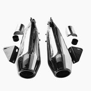 Royal Piston Venom Silencer Compatible With Royal Enfield Super Meteor 650cc Original Sound (Matte Classic Plate)