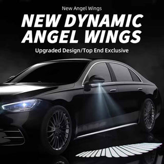 Royal Piston 2024 Car Laser Projector Lights: LED Angel Wings, Door Courtesy Light (Ultra-Clear Quartz)