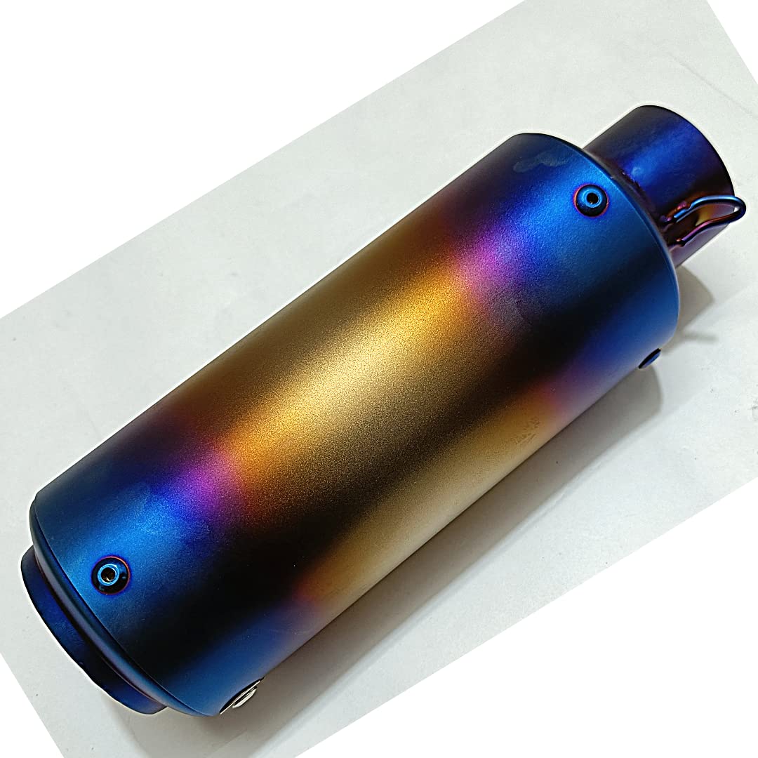 Royal Piston Universal SC Silencer: Unleash the Thunder - The Ultimate Performance Upgrade for All Sport Bikes (Blue)