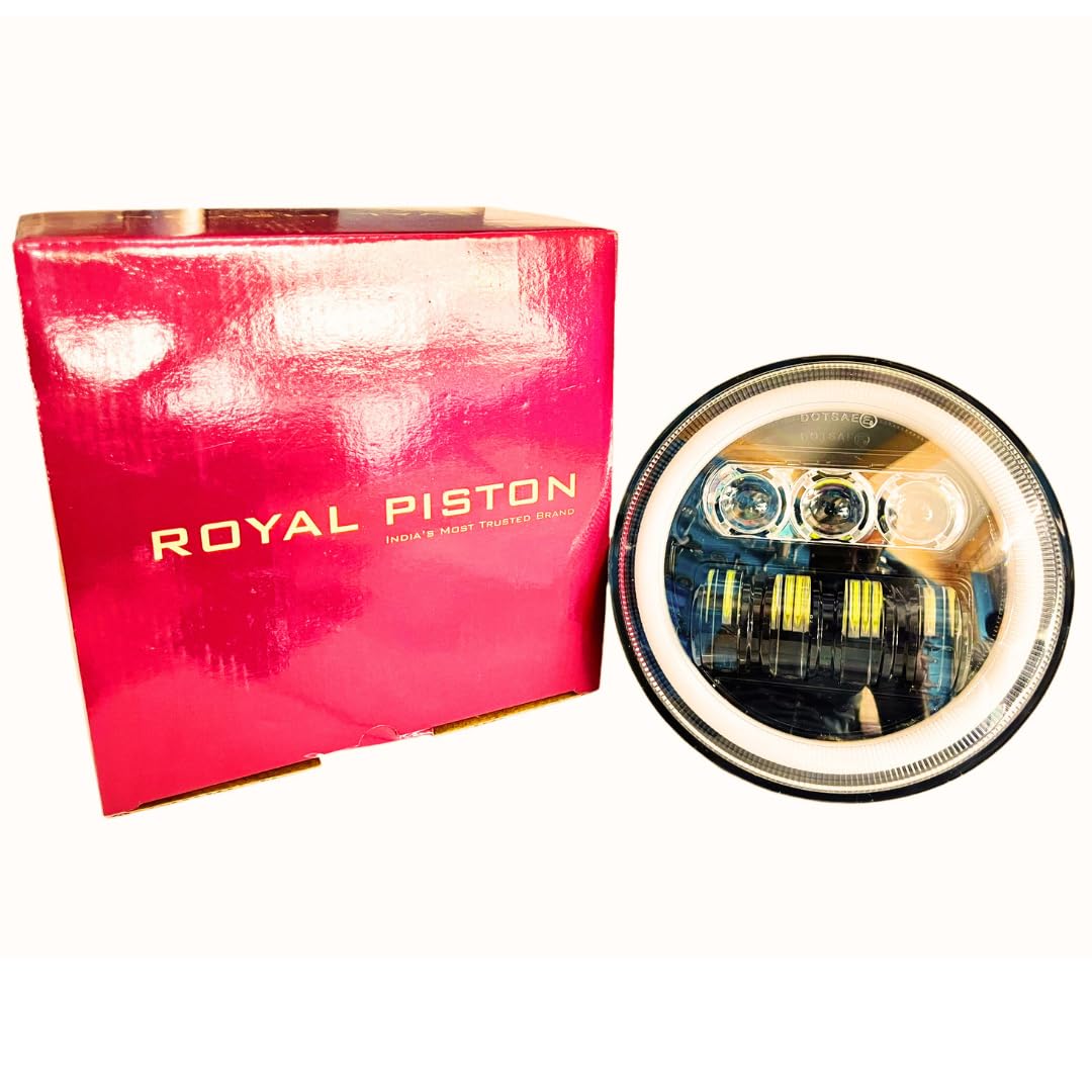 Royal Piston LED Headlight for Jawa | CREE/Osram | Plug and Play | Compatible with Jawa 42, Jawa 350, Jawa Perak