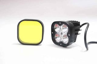 HJG High Power 120W 2in1 LED Fog Light Dual Color Laser Beam for Bike Car SUV