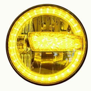 Royal Piston 7" LED Headlight Highest Powerful Beam of All Time | OSRAM LED, Minus Hightech Korean Chip, High/Low Beam, DRL | For Thar, Jeep, Gypsy