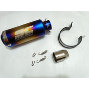 Royal Piston Universal SC Silencer: Unleash the Thunder - The Ultimate Performance Upgrade for All Sport Bikes (Blue)