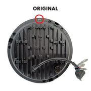 Royal Piston LED Boss Headlight 7inch: 110W OSRAM LED, Korean Chip, High Brightness, High/Low Beam, DRL, Cool Lighting. For Thar, Jeep, Gypsy (1pc) - Royal Piston