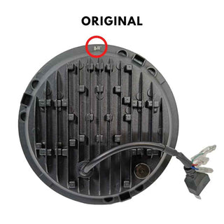 Royal Piston 7" LED Headlight: 90W OSRAM LED, Hightech Korean Chip, High Brightness, High/Low Beam, DRL, Cool Lighting. Thar, Jeep, Gypsy (1pc)! - Royal Piston