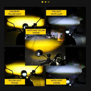 Royal Piston™ HJG Owl Flashing Fog Lights: All-in-One! 2-in-1 Spot & Flood with Original Laser Fog in Yellow & White. For Bike/Car/Thar/Jeep, 2pc