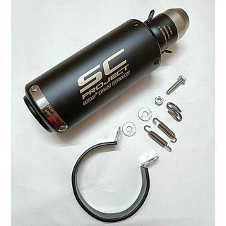 Royal Piston Universal SC Silencer: Unleash the Thunder - The Ultimate Performance Upgrade for All Sport Bikes (Black)