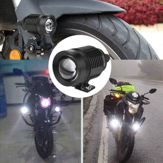 Royal Piston LED KZ30 Fog Lights: 2-in-1 White/Yellow Projector Fog Lights, Light Control, Bike/Car/Thar/Jeep, 3000 Lumens (2PC)