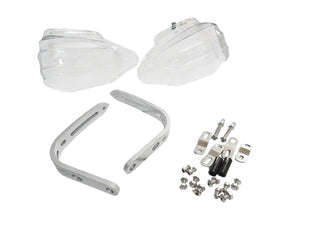 Royal Piston Hand Guard: Motorcycle Hand Protection Kit 7/8" 22mm Handlebar. Windproof Crash Bar Protector, Universal Fit for All Bikes (White) - Royal Piston