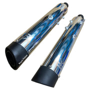 Royal Piston Intense Original Silencer: Glasswool Black Edition with Authentic Sound, Advance September 2024 Model Compatible with Royal Enfield Continental GT 650cc