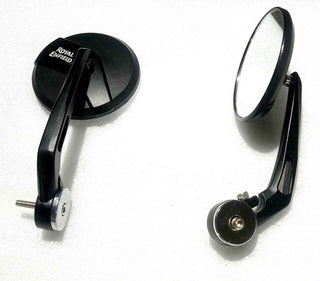 Royal Piston GT Side Mirrors: HD Round Clear View 360, Wide-Angle, Compatible With Royal Enfield Hunter 350/Meteor 350/Classic Reborn 350