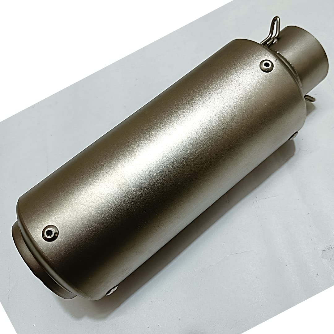 Royal Piston Universal SC Silencer: Unleash the Thunder - The Ultimate Performance Upgrade for All Sport Bikes (Silver)