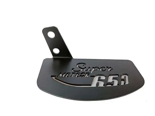 Royal Piston Super Meteor 650 Footrest in Black, Sturdy, Durable, and Original Engraved, Perfectly Compatible with Royal Enfield Super Meteor 650cc