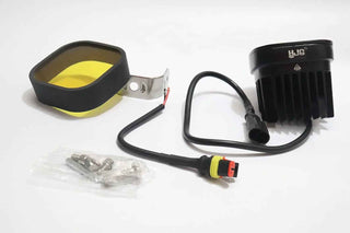 HJG High Power 120W 2in1 LED Fog Light Dual Color Laser Beam for Bike Car SUV