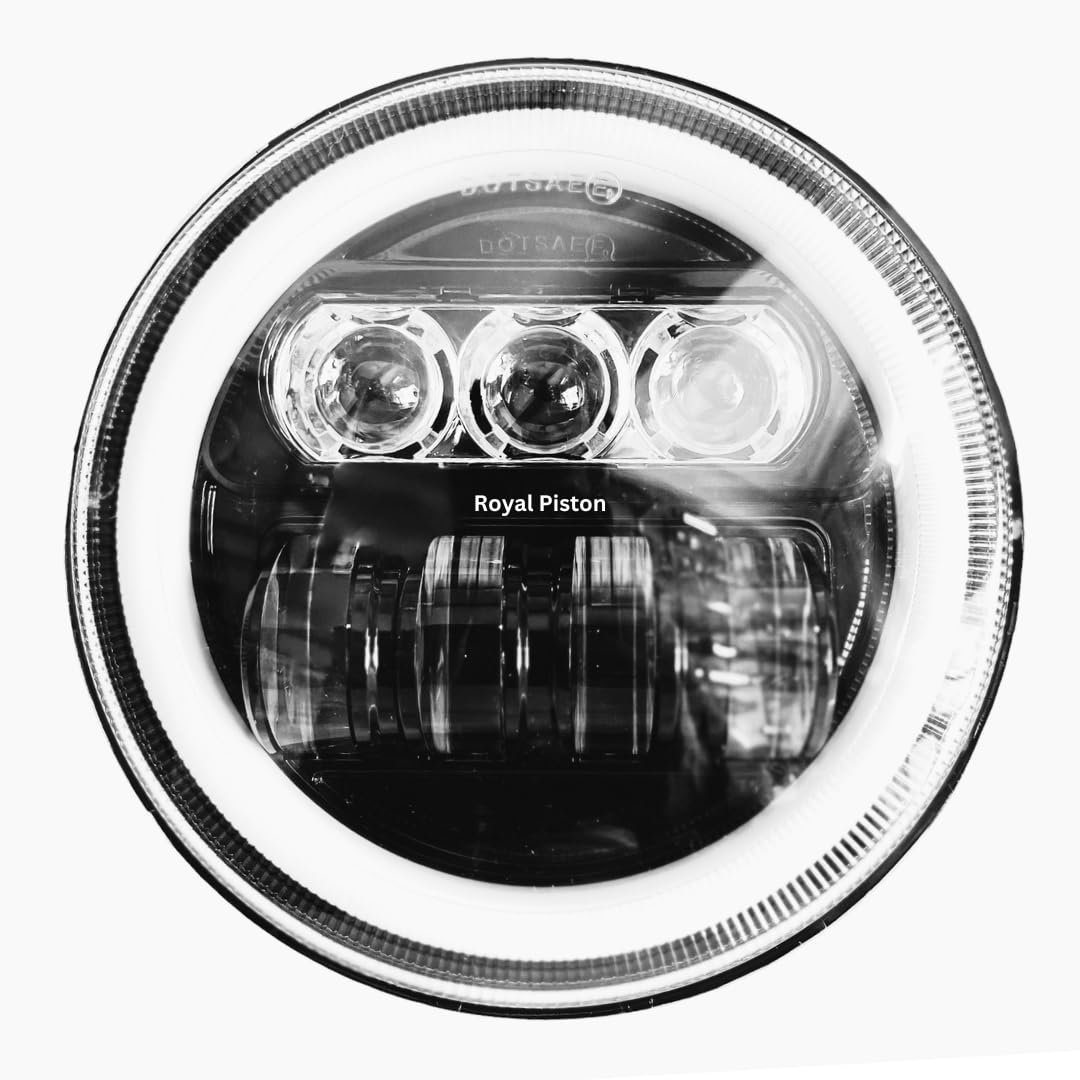 Royal Piston LED Headlight for Jawa | CREE/Osram | Plug and Play | Compatible with Jawa 42, Jawa 350, Jawa Perak