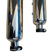 Royal Piston Intense Original Silencer: Glasswool Black Edition with Authentic Sound, Advance September 2024 Model Compatible with Royal Enfield Continental GT 650cc