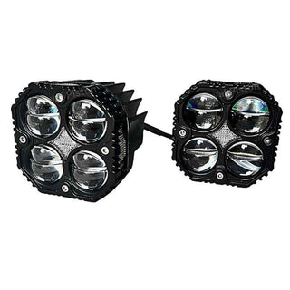 Royal Piston LED Fog Light For Bike | 120W Devil Eye Powerful Flood Lamp | August 2024 Edition with Full Harness Kit & Switch | Fog Lamp for Bike/Car/Jeep (Wider Throw) (4x4 Lens)