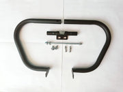 Royal Piston Leg Guard Foldable Heavy Duty Compatible with Royal Enfield Classic Reborn & Meteor (Complete Black) - Royal Piston