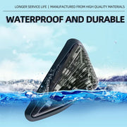 Royal Piston Universal Triangle Flush LED 2Pcs 12V Motorcycle Night Ride Lamp. Flashing Brake/Turn Signal Lights, Amber Visibility. (2pc Black)