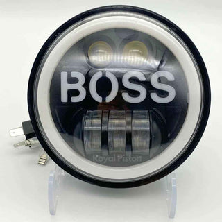 Royal Piston Daymaker HJG 5.75" Boss Headlight For Bajaj Avenger/RX-100/RX-135/Harley Davidson - Royal Piston