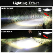 Royal Piston LED Boss Headlight 7inch: 110W OSRAM LED, Korean Chip, High Brightness, High/Low Beam, DRL, Cool Lighting. For Thar, Jeep, Gypsy (1pc) - Royal Piston