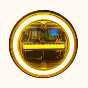 Royal Piston™ Minus Beam Master LED Headlight: Highest Powerful Beam, OSRAM LED, Korean Chip. High/Low Beam, DRL. For Thar, Jeep, Gypsy (2pc)