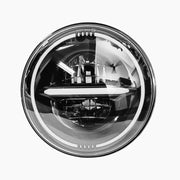 Royal Piston Smart LED 7inch Headlight 75-110W-12V | Latest 2023 CREE/Osram LED | (RP Minus with Ring) | Compatible with RE Hunter 350, Interceptor, continental GT 650, Himalayan, Classic Reborn - Royal Piston