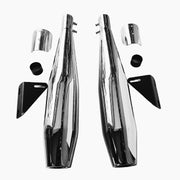 Royal Piston Growler Silencer Compatible With Royal Enfield Super Meteor 650cc Original Sound (Matte Classic Plate) - Royal Piston