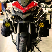 Royal Piston HJG New High Power 70W LED Fog Lights for Bikes, Cars & Jeeps - Improved Visibility in Fog, Rain & Snow With Brightness Control Wiring Harness