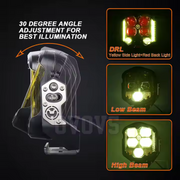 Royal Piston Master Beam LED King Headlight | Auxiliary Light, Headlight, Fog Lamp | Multi Compatibility