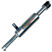 Royal Piston HK Classic Chrome Exhaust fit for Royal Enfield  Silencer with Bass Thump | Heat-Resistant | Bolt-On Fit | Old is Gold Edition