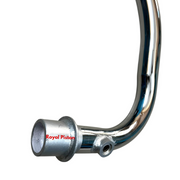Royal Piston Dual-Sensor Free‑Flow Bent Exhaust Pipe Compatible with 2025 Royal Enfield 350  – High‑Flow Performance Upgrade