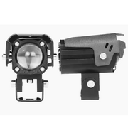 Royal Piston™ HJG Flashing Fog Lights - Your All-in-One Lighting! 3-in-1 Spot & Flood with Laser in Yellow + White + Red. For Bike/Car/Thar/Jeep, 2pc