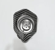 Royal Piston Universal Akrapovic Mini Silencer - The Ultimate Weapon of Sound and Style for Every Sport Bike Enthusiast (Black + Silver)