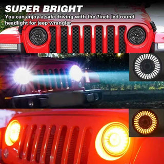 Royal Piston™ ApexBeam LED Headlight: Powerful OSRAM LED, Hightech Korean Chip. High/Low Beam, DRL, Cool Lighting. Royal Enfield Compatible. (1pc)