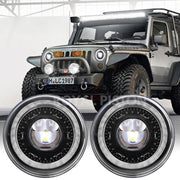 Royal Piston™ Devil Eye LED Headlight - Highest Powerful Beam of All Time, High/Low Beam, DRL, Cool Lighting - Compatible with Royal Enfield (1pc)