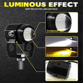 Royal Piston Mini Drive Fog Light: Inbuilt Fan, 2-in-1 White and Yellow Light, Powerful, Wider Area Cover, High Beam Smart LEDs. New Box (HJG) 40W