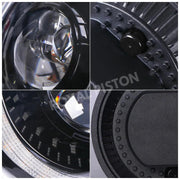 Royal Piston™ Devil Eye LED Headlight - Highest Powerful Beam of All Time, High/Low Beam, DRL, Cool Lighting - Compatible with Thar, Jeep, Gypsy (2pc)