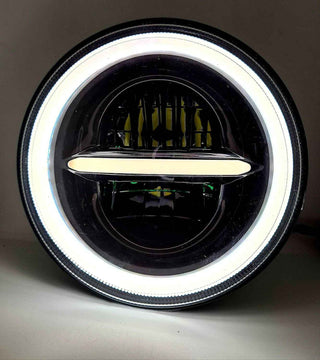 Royal Piston Daymaker HJG Series of Headlight 5.75" inch Compatible for Bajaj Avenger, RX100, RX135, Harley Davidson (Minus With Ring)