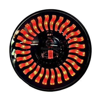 Royal Piston 7 Inch RGB LED Headlight | 75-120W CREE/Osram | Multicolor Compatible with Royal Enfield, Jeep, Thar, Gypsy