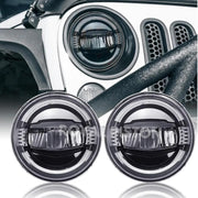 Royal Piston™ Hawk Eye LED Headlight: Highest Powerful Beam, OSRAM LED Minus Korean Chip. High/Low Beam, DRL, Cool Lighting, For Royal Enfield (1pc)